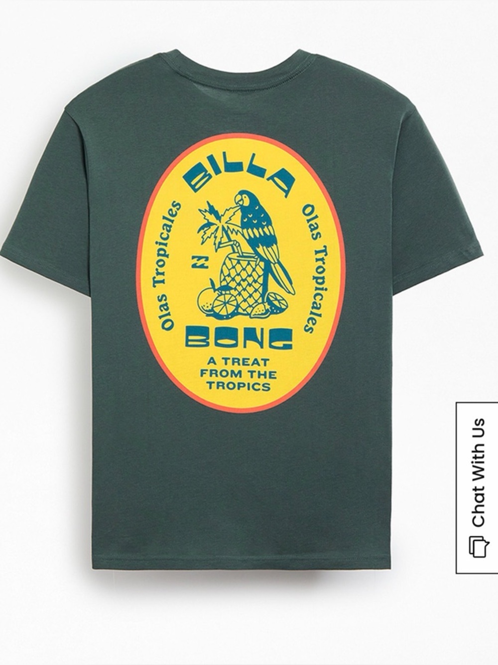 Billabong Olive Green Short-Sleeve Pocket Tee